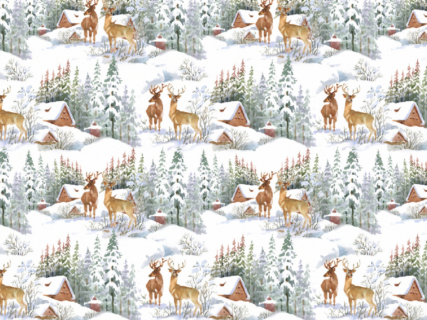 stoff-french-terry-sommersweat-sweat-baumwolle-winter-landschaft-schnee-hirsch-wald-2