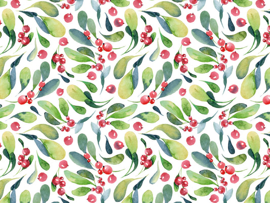 stoff-french-terry-sommersweat-sweat-baumwolle-winter-weihnachten-blumen-beeren-gruen-rot