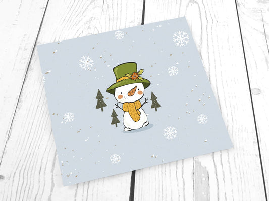 stoff-french-terry-sommersweat-sweat-unangeraut-baumwolle-kathi-kunterbunt-weihnachten-winter-schneemann-tannenbaum-schnee-schneeflocken-blaugrau-panel-schneemann-mit-hut