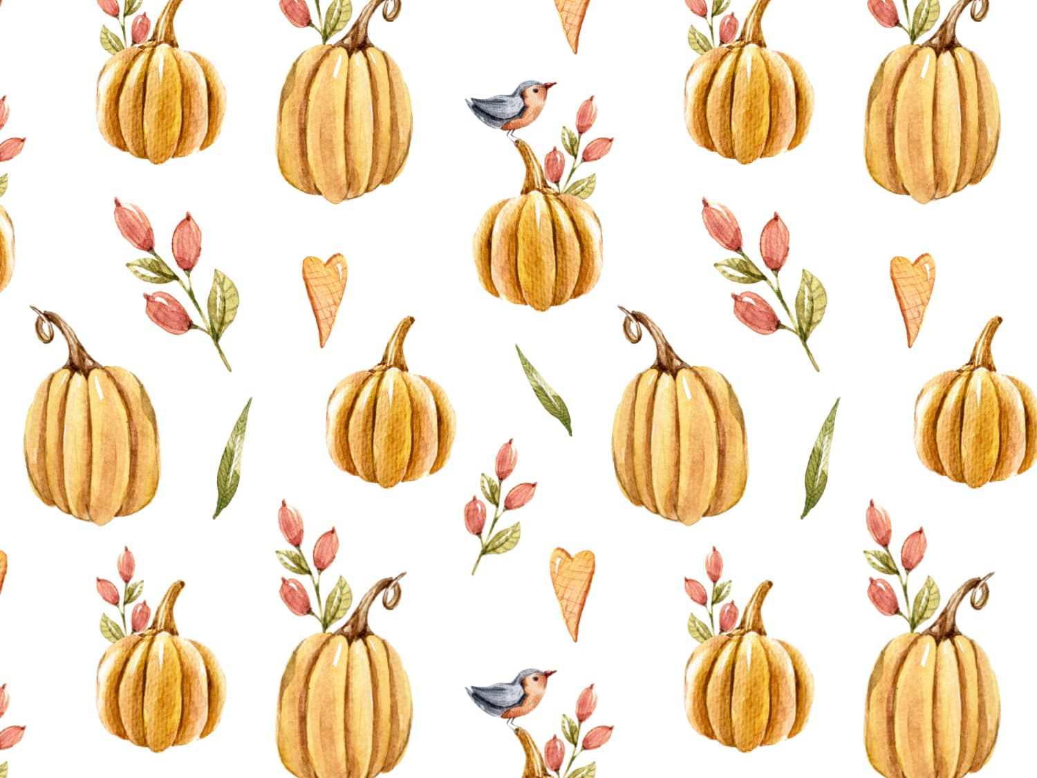 French Terry Herbstzauber Kürbis Vogel online kaufen