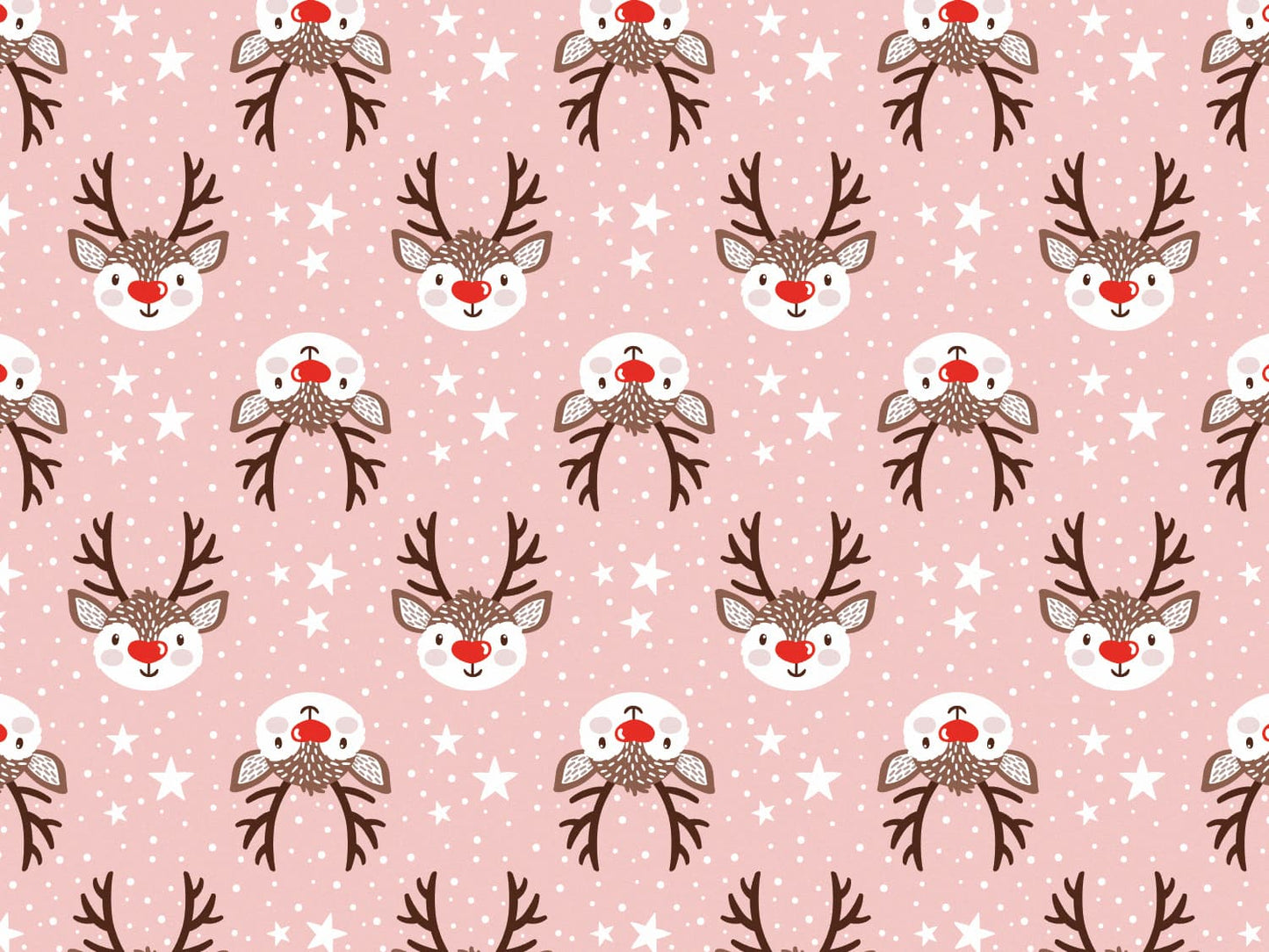stoff-french-terry-sommersweat-sweat-unangeraut-kathi-kunterbunt-herbst-winter-weihnachten-reh-rentier-rudolph-sterne-tupfen-altrosa