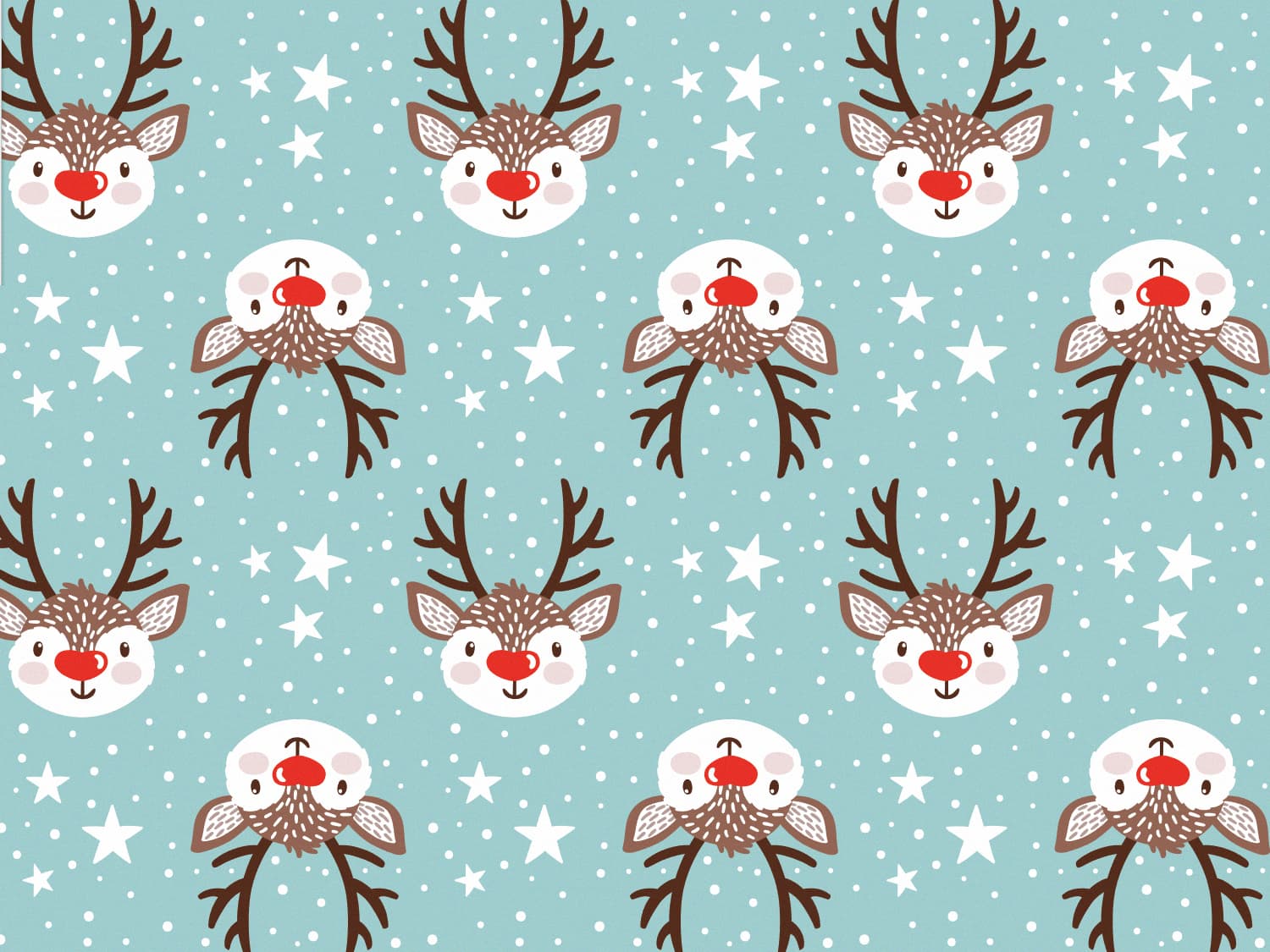 stoff-french-terry-sommersweat-sweat-unangeraut-kathi-kunterbunt-herbst-winter-weihnachten-reh-rentier-rudolph-sterne-tupfen-aqua-2