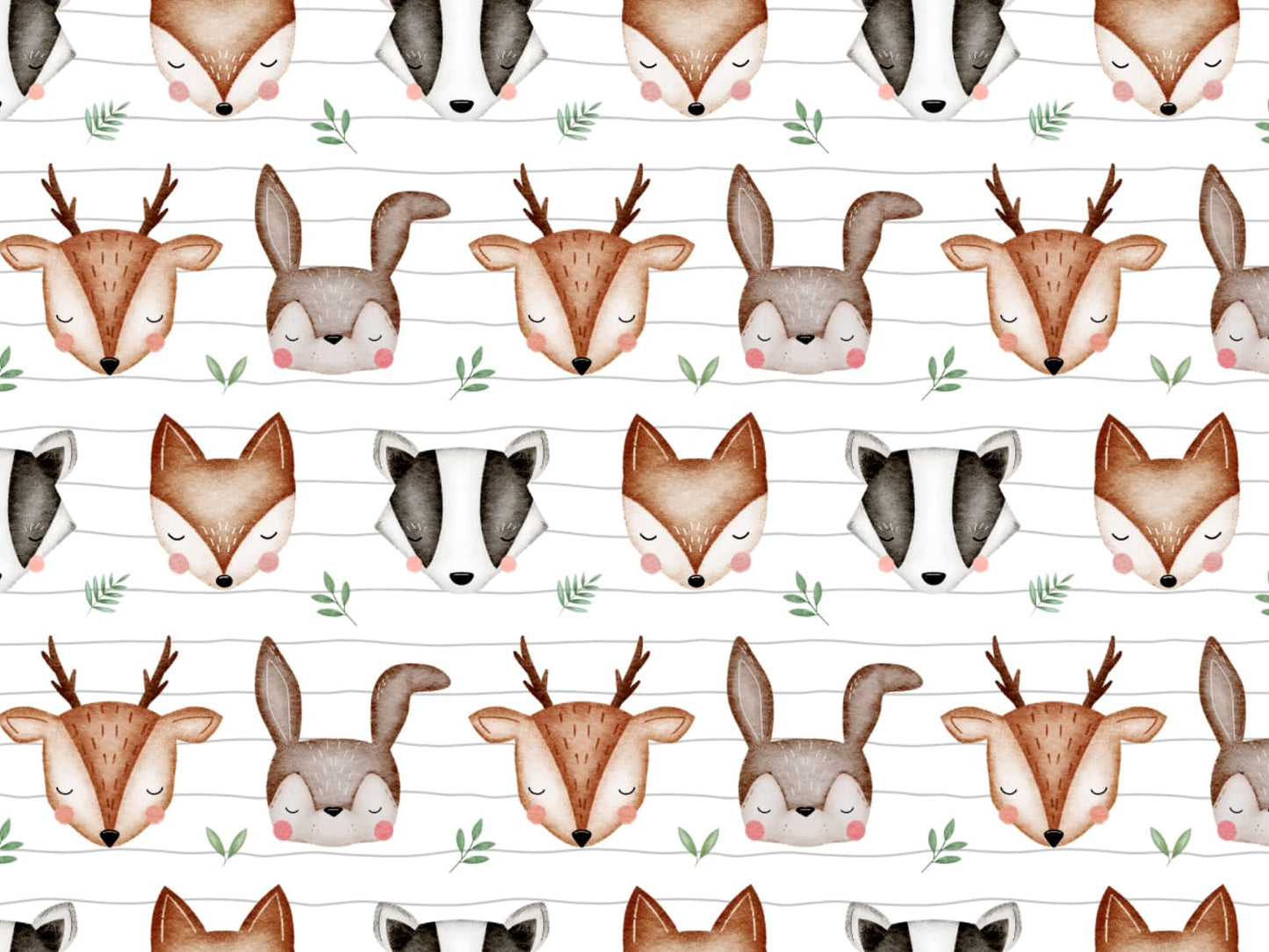 stoff-french-terry-sommersweat-unangeraut-herbst-waldtiere-waldfreunde-fuchs-dachs-reh-hase-into-the-wild