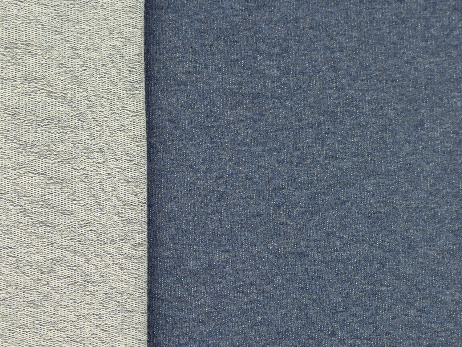 stoff-french-terry-sommersweat-unangeraut-herbst-winter-jeansblau-meliert
