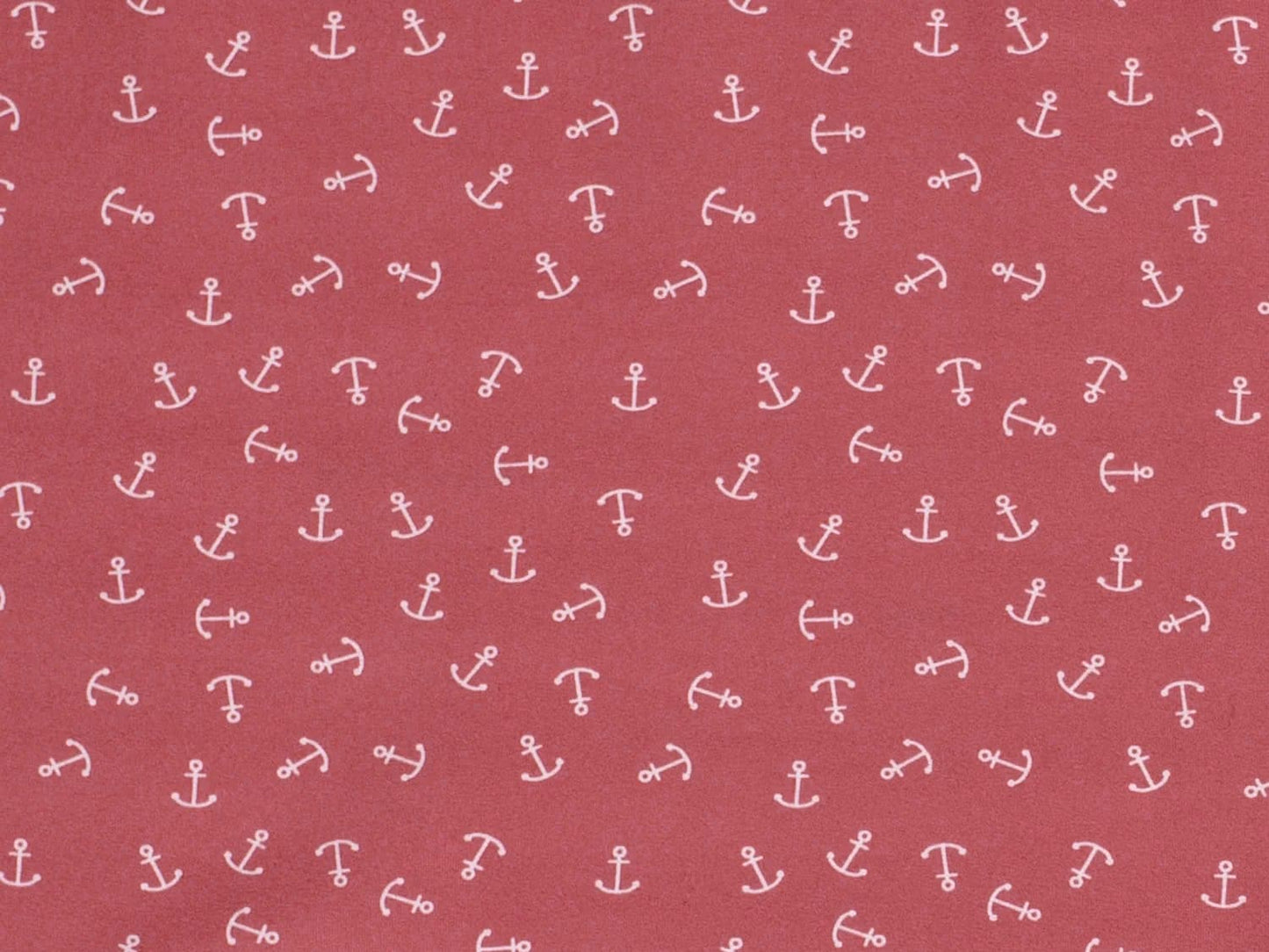 stoff-jersey-baumwolle-baumwolljersey-anker-qreuz-und-quer-anchor-maritim-marine-nautical-korallenpink-weiss