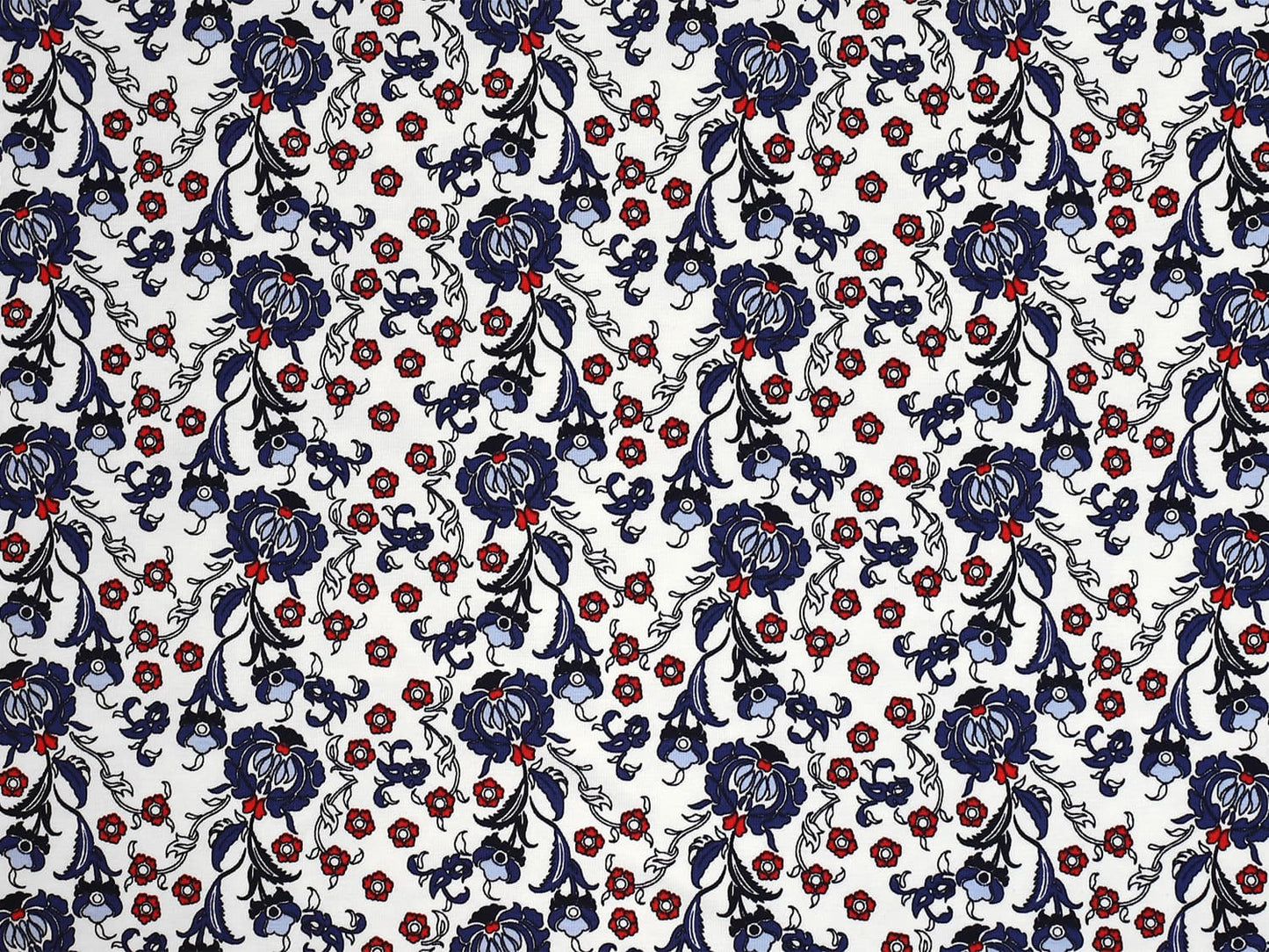stoff-jersey-baumwolle-baumwolljersey-blumen-floral-ranken-blau-rot