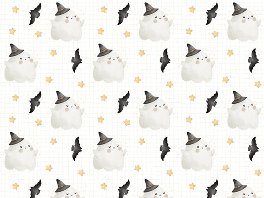 Jersey Stoff - Kleines Gespenst & Fledermaus