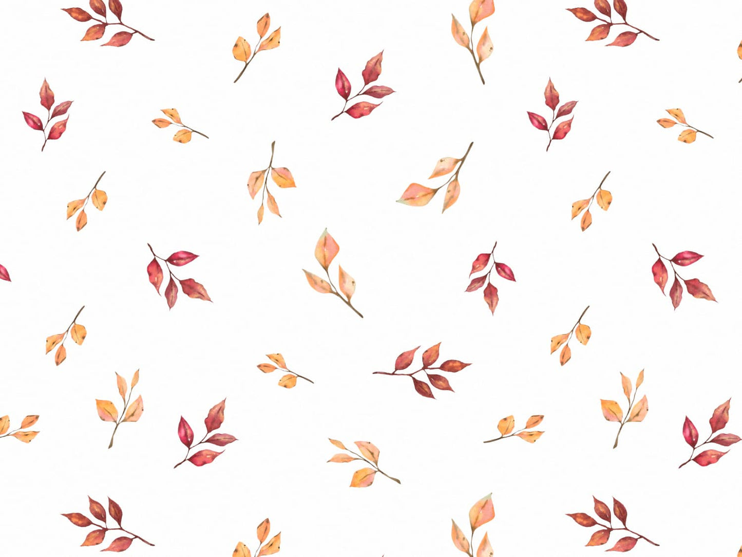 stoff-jersey-baumwolle-baumwolljersey-fruehling-sommer-watercolor-fuchs-kombi-leaves-blaetter-laub-gelb-rot-2