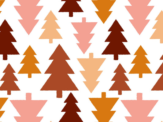 stoff-jersey-baumwolle-baumwolljersey-herbst-winter-weihnachten-tannenbaum-baum-weihnachtsbaum-rosa-rost-orange