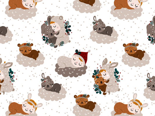 stoff-jersey-baumwolle-baumwolljersey-herbst-winter-weihnachten-weihnachtswunder-kinder-baby-tiere-wolke-tupfen-beige-2