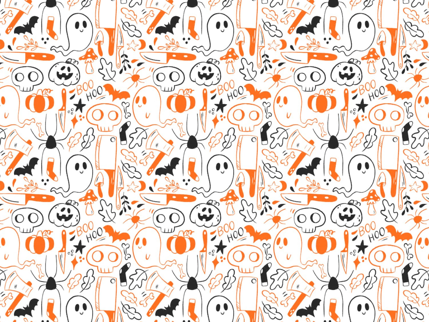 stoff-jersey-baumwolle-baumwolljersey-kathi-kunterbunt-halloween-herbst-spooky-season-geist-totenkopf-kuerbis-spinne-orange-schwarz-2