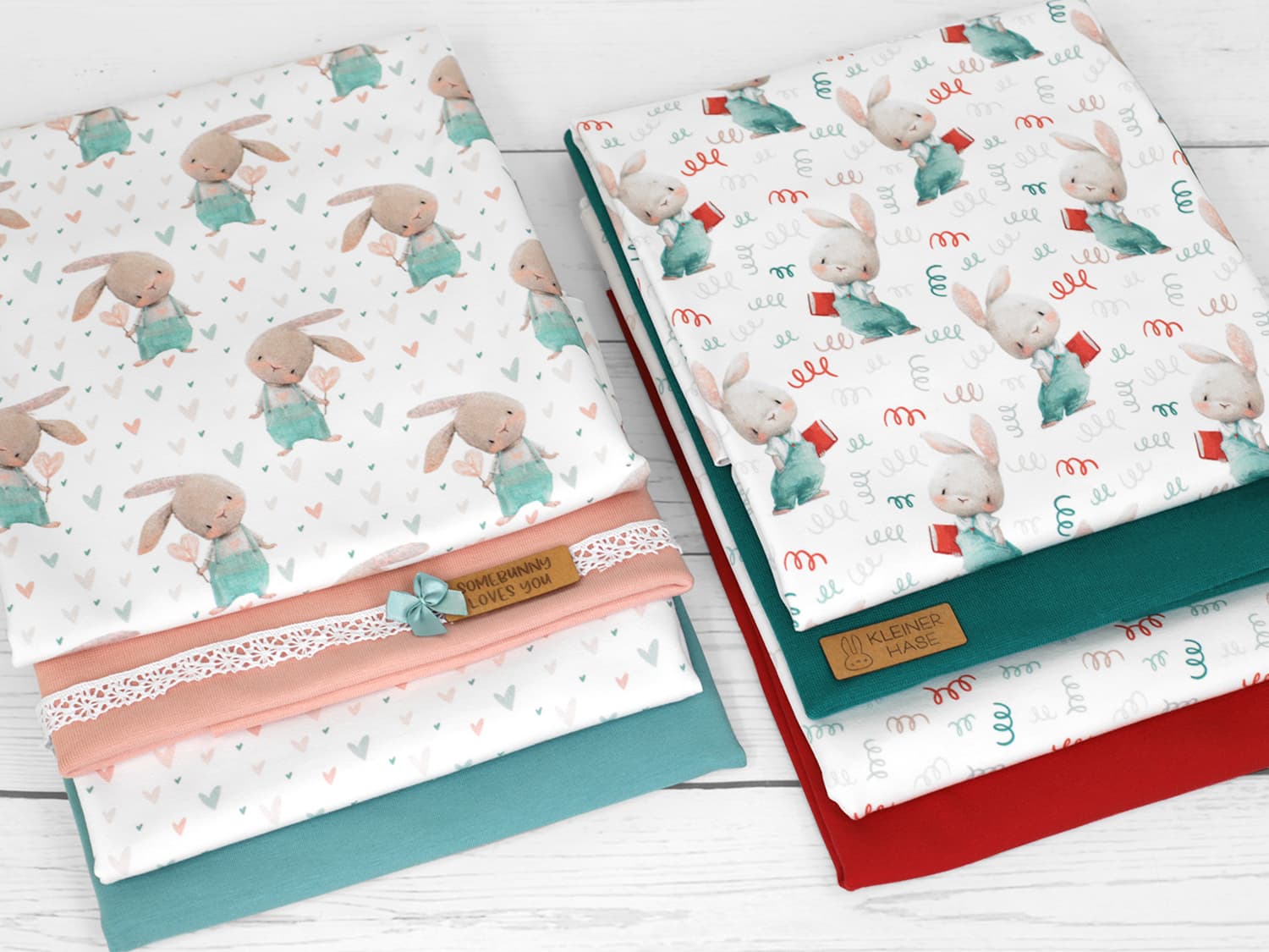 stoff-jersey-baumwolle-baumwolljersey-kathi-kunterbunt-hase-mit-lolli-herzen-ostern-bunny-serie