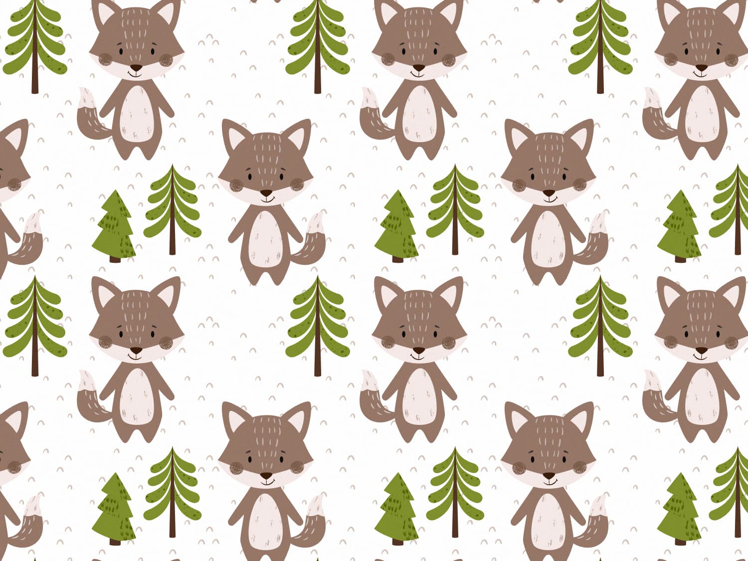 Jersey Stoff Stoff Fuchs Wald Jersey-Stoff Mit Füchsli Auf Beige