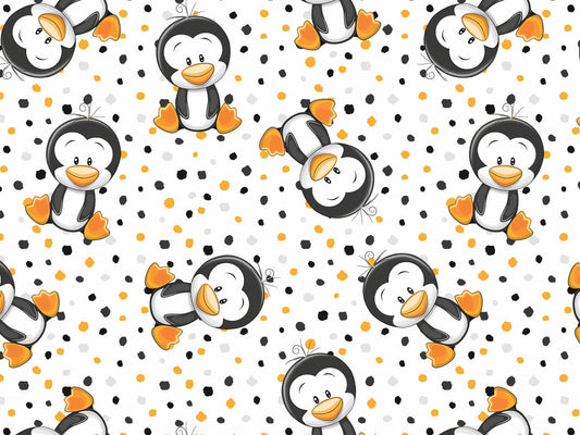 stoff-jersey-baumwolle-baumwolljersey-kathi-kunterbunt-pinguin-und-tupfen-schwarz-orange