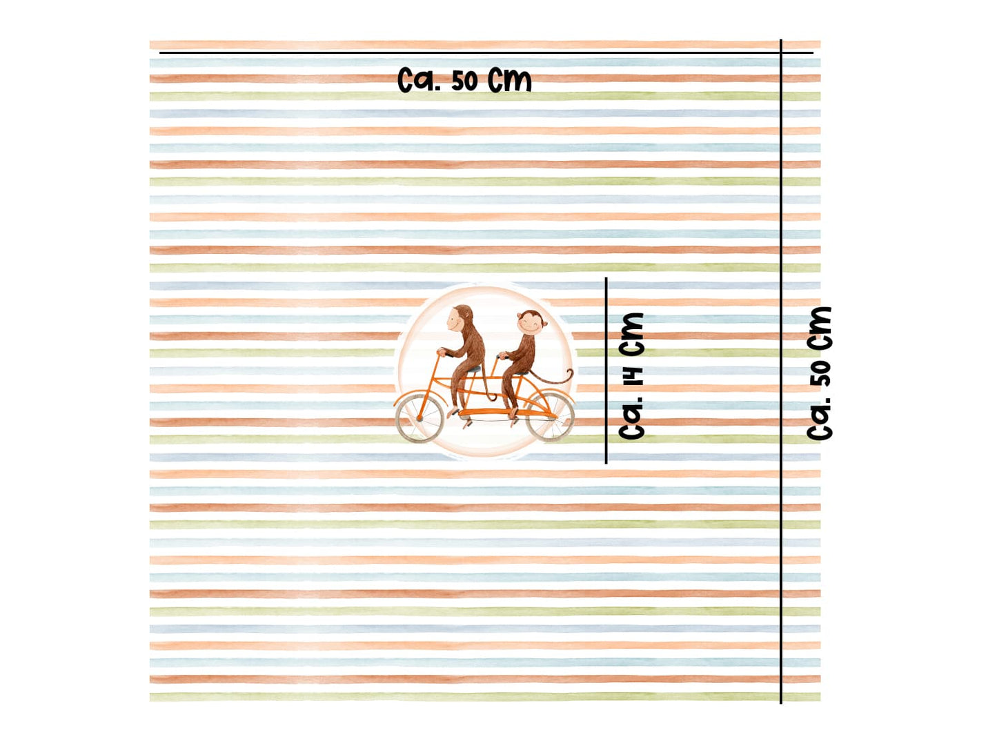 stoff-jersey-baumwolle-baumwolljersey-kathi-kunterbunt-tiere-affe-auf-fahrrad-panel-masse