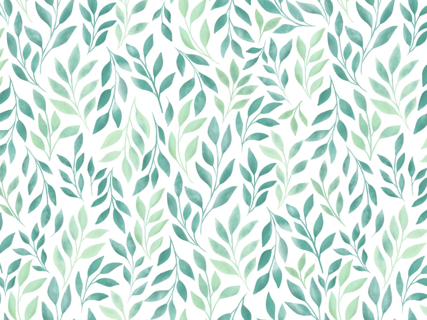 stoff-jersey-baumwolle-baumwolljersey-kathi-kunterbunt-watercolor-leaves-aquarell-blaetter-petrolgruen-aspen-green-hellgruen-2
