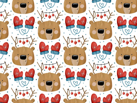 stoff-jersey-baumwolle-baumwolljersey-kathi-kunterbunt-weihnachten-baer-mit-geweih-weihnachtskugeln-handschuhe-herz-tupfen-braun-rot-petrol
