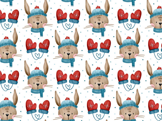 stoff-jersey-baumwolle-baumwolljersey-kathi-kunterbunt-weihnachten-hase-mit-muetze-handschuhe-herz-tupfen-braun-rot-petrol