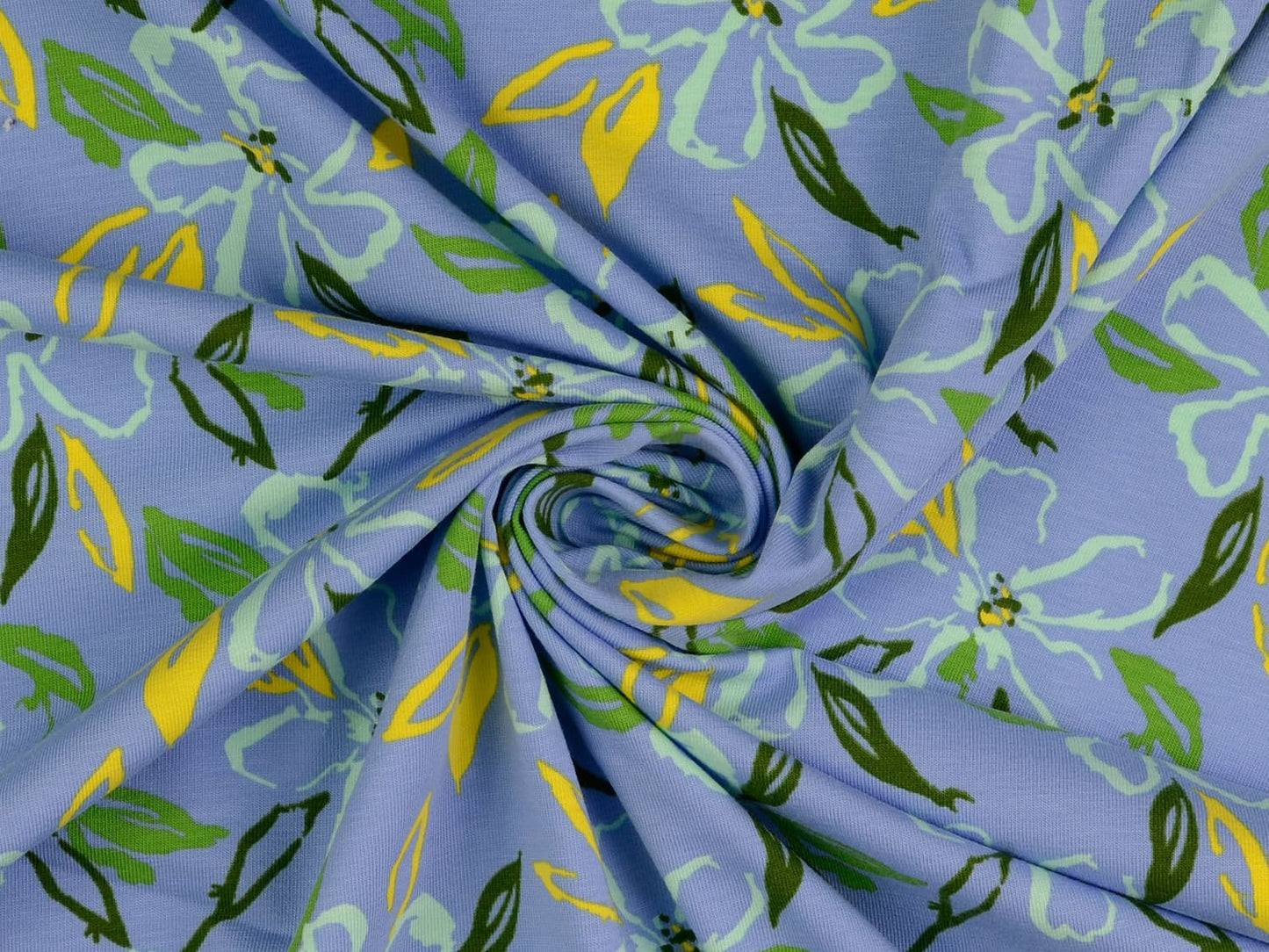 stoff-jersey-baumwolle-baumwolljersey-meterware-abstrakt-pinsel-striche-flecken-kleckse-blumen-floral-flower-blau