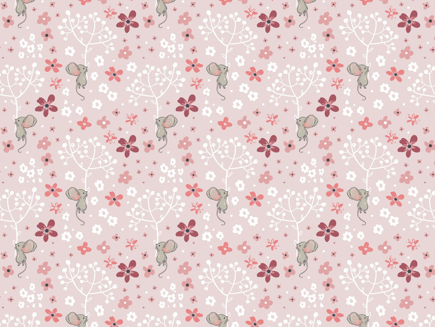 stoff-jersey-baumwolle-baumwolljersey-meterware-elastisch-kathi-kunterbunt-maus-pusteblume-blumen-fruehling-sommer-tier-rosa