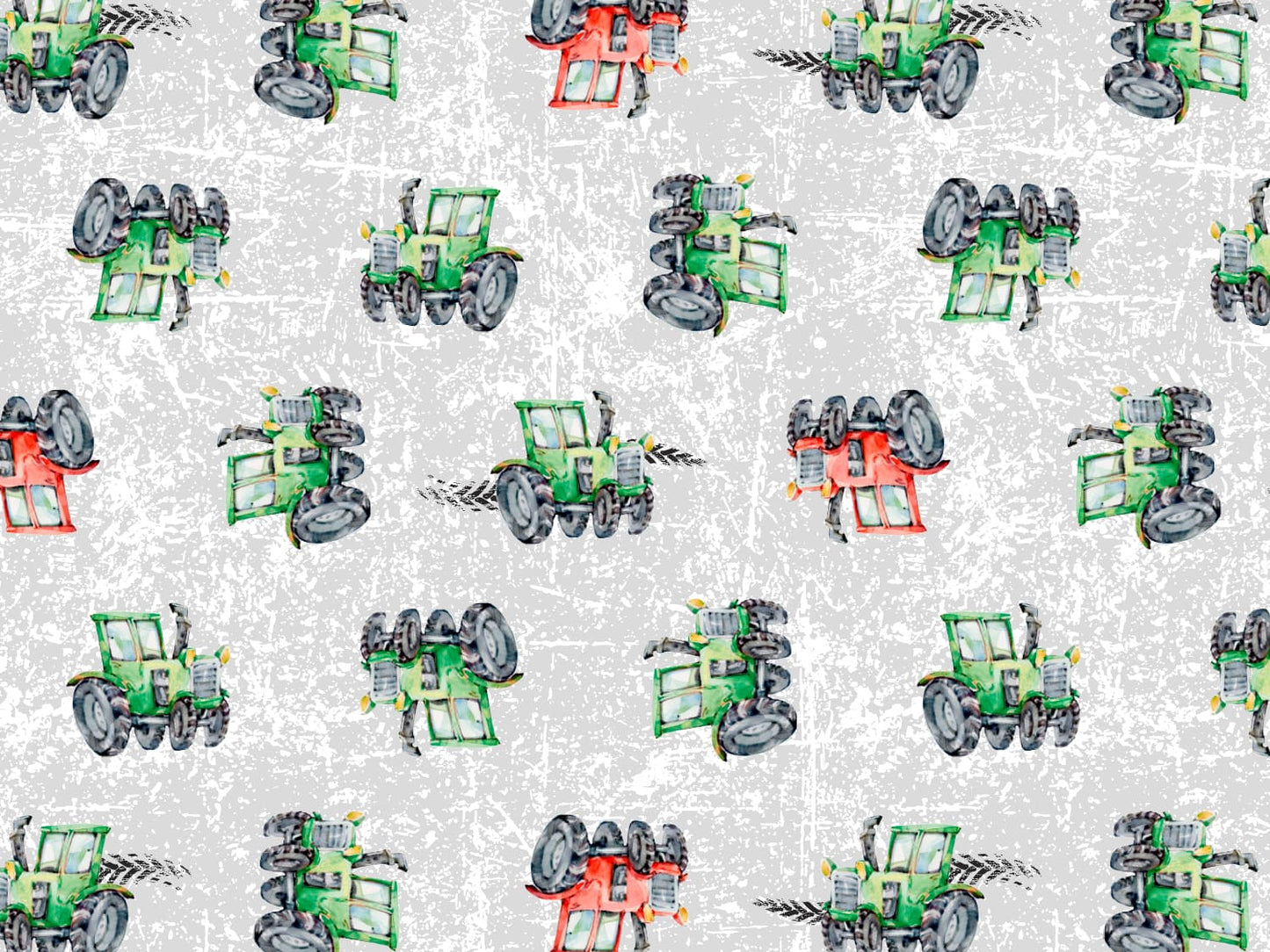 stoff-jersey-baumwolle-baumwolljersey-meterware-elastisch-traktor-trecker-grunge-grau