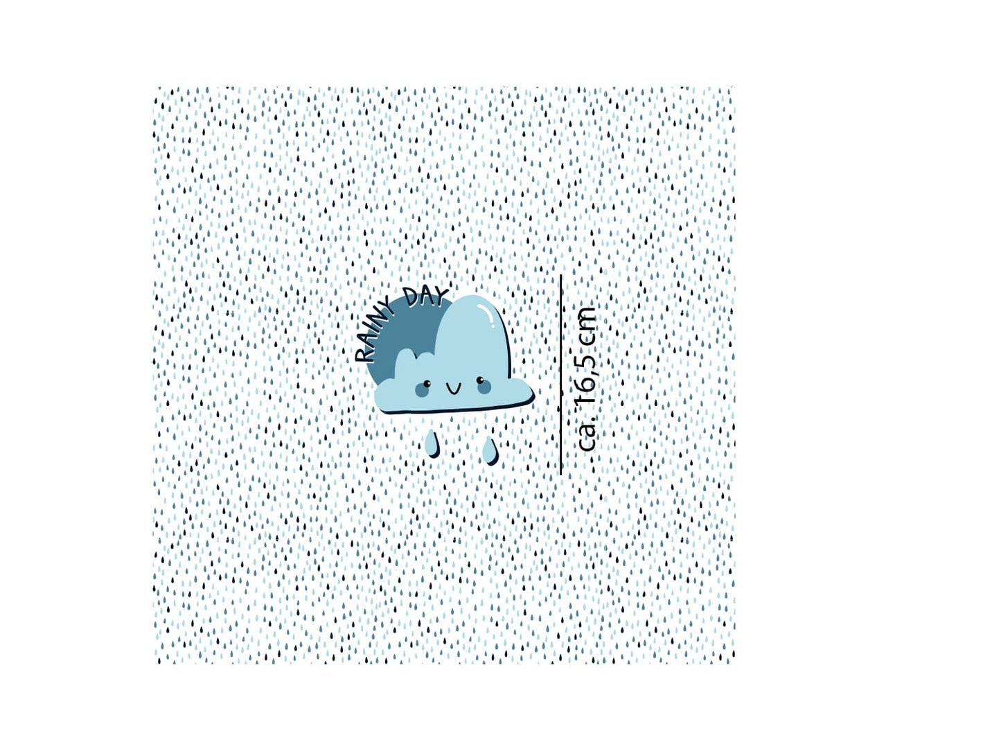 stoff-jersey-baumwolle-baumwolljersey-panel-splish-splash-regen-wolke-regenwolke-rainy-day-rainy-day-regentropfen-blau-masse