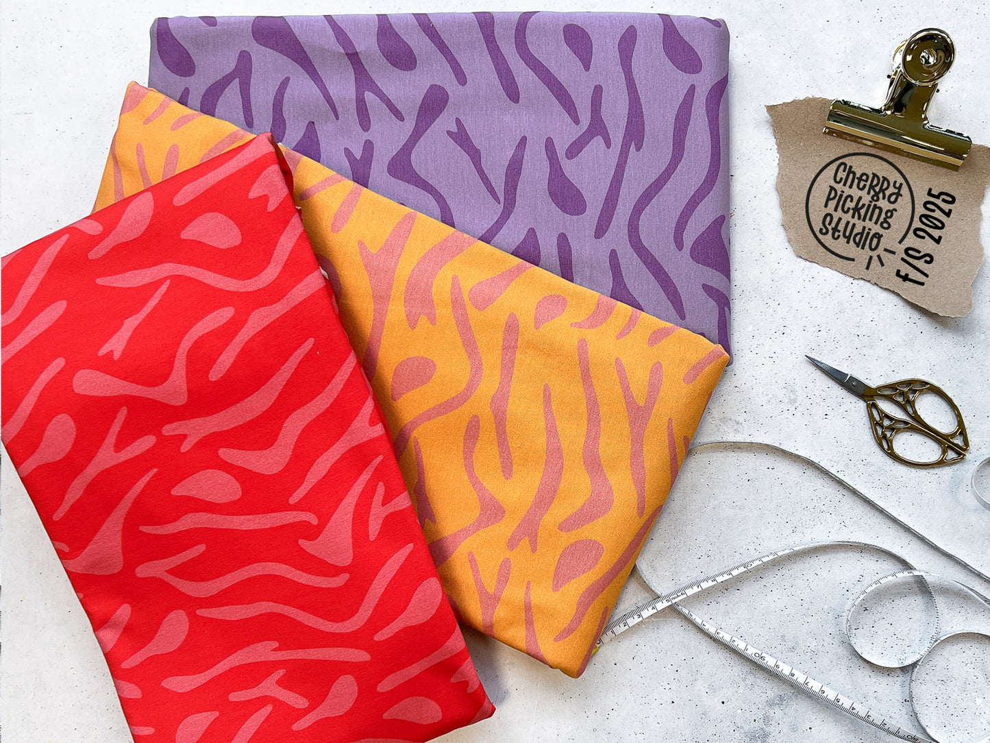 Jersey Fabric - Festive Friends - Mouse