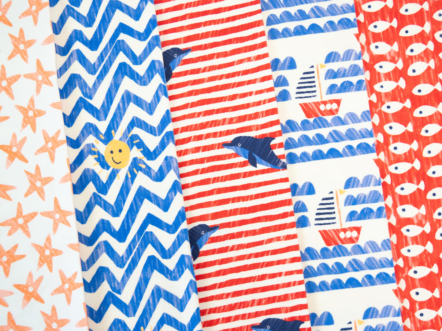 Jersey Stoff - Nautical - Boot