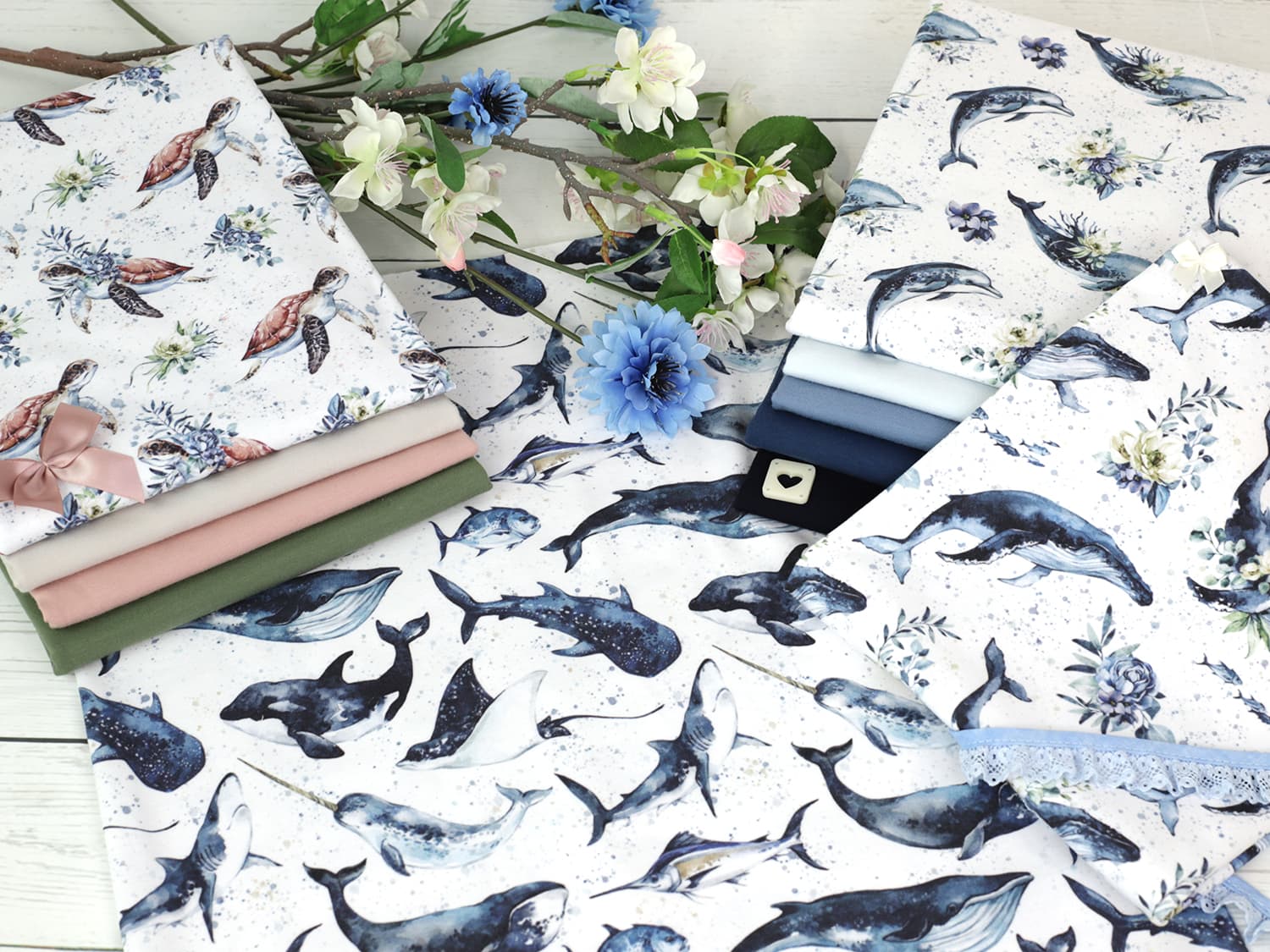 stoff-jersey-baumwolle-baumwolljersey-watercolor-aquarell-delfin-wal-schilfkroete-seriejpg