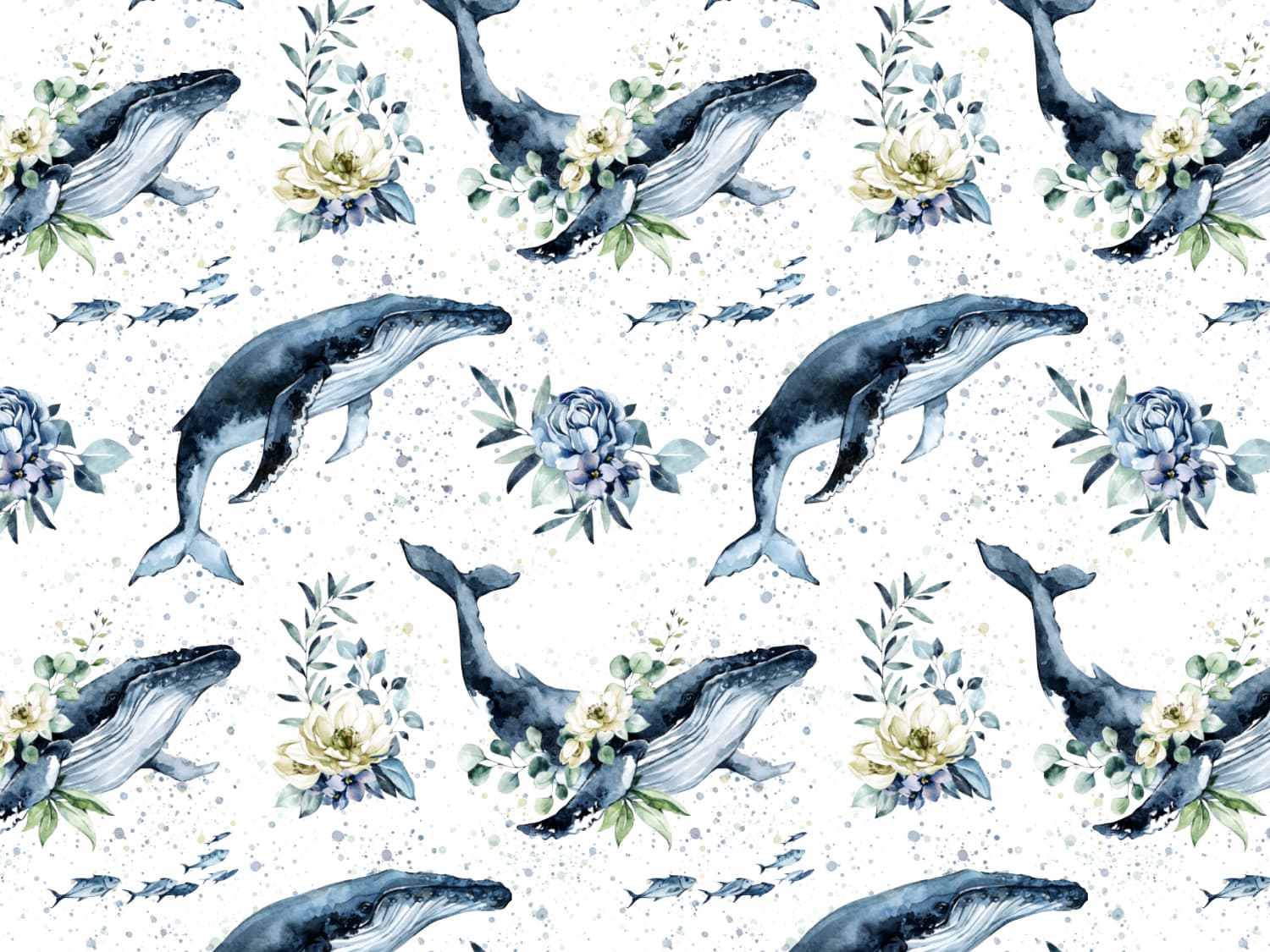 stoff-jersey-baumwolle-baumwolljersey-watercolor-aquarell-wal-kleckse-blumen-blau-2