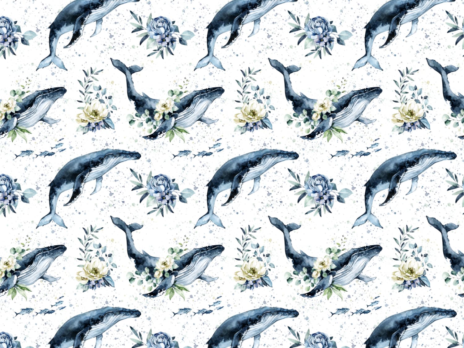 stoff-jersey-baumwolle-baumwolljersey-watercolor-aquarell-wal-kleckse-blumen-blau