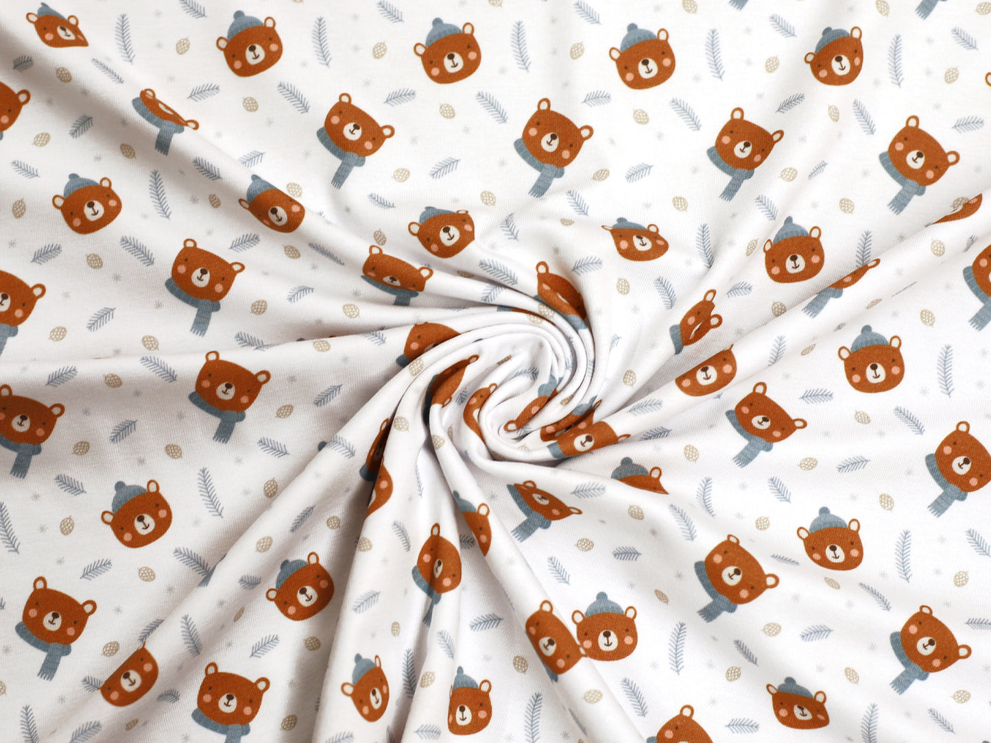 Jersey Stoff - Winter Teddy