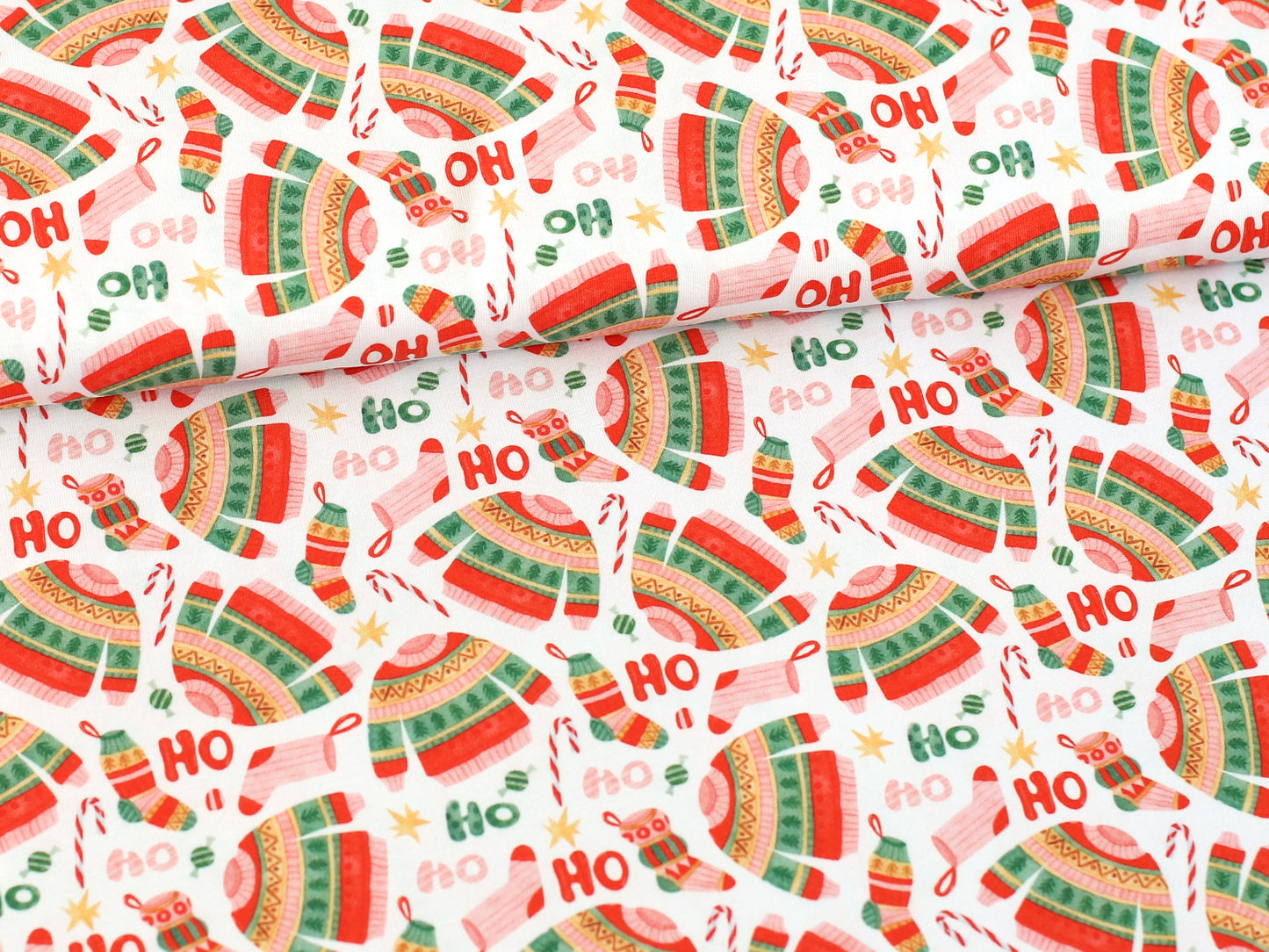 Jersey Stoff - Happy Holidays - Sweater