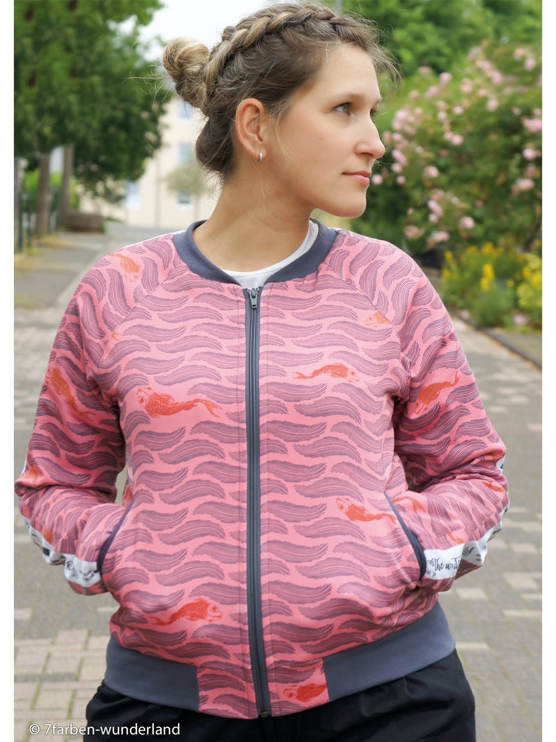 stoff-jersey-baumwolle-baumwollstretch-bienvenido-colorido-swafing-fisch-naehbeispiel