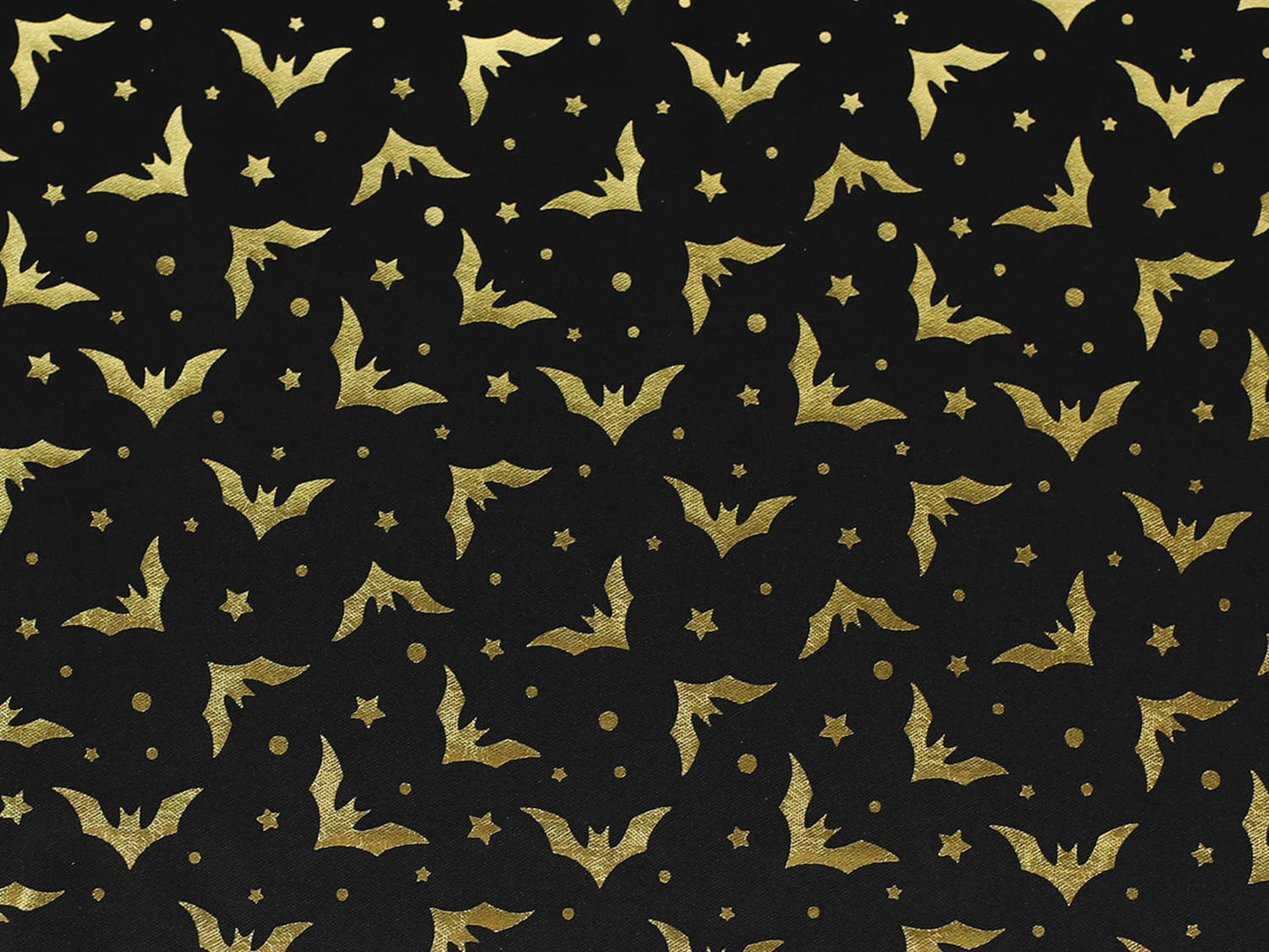 stoff-jersey-polyester-halloween-herbst-fledermaus-gold-schwarz