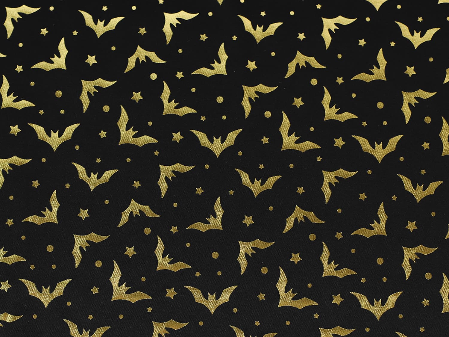 stoff-jersey-polyester-halloween-herbst-fledermaus-gold-schwarz