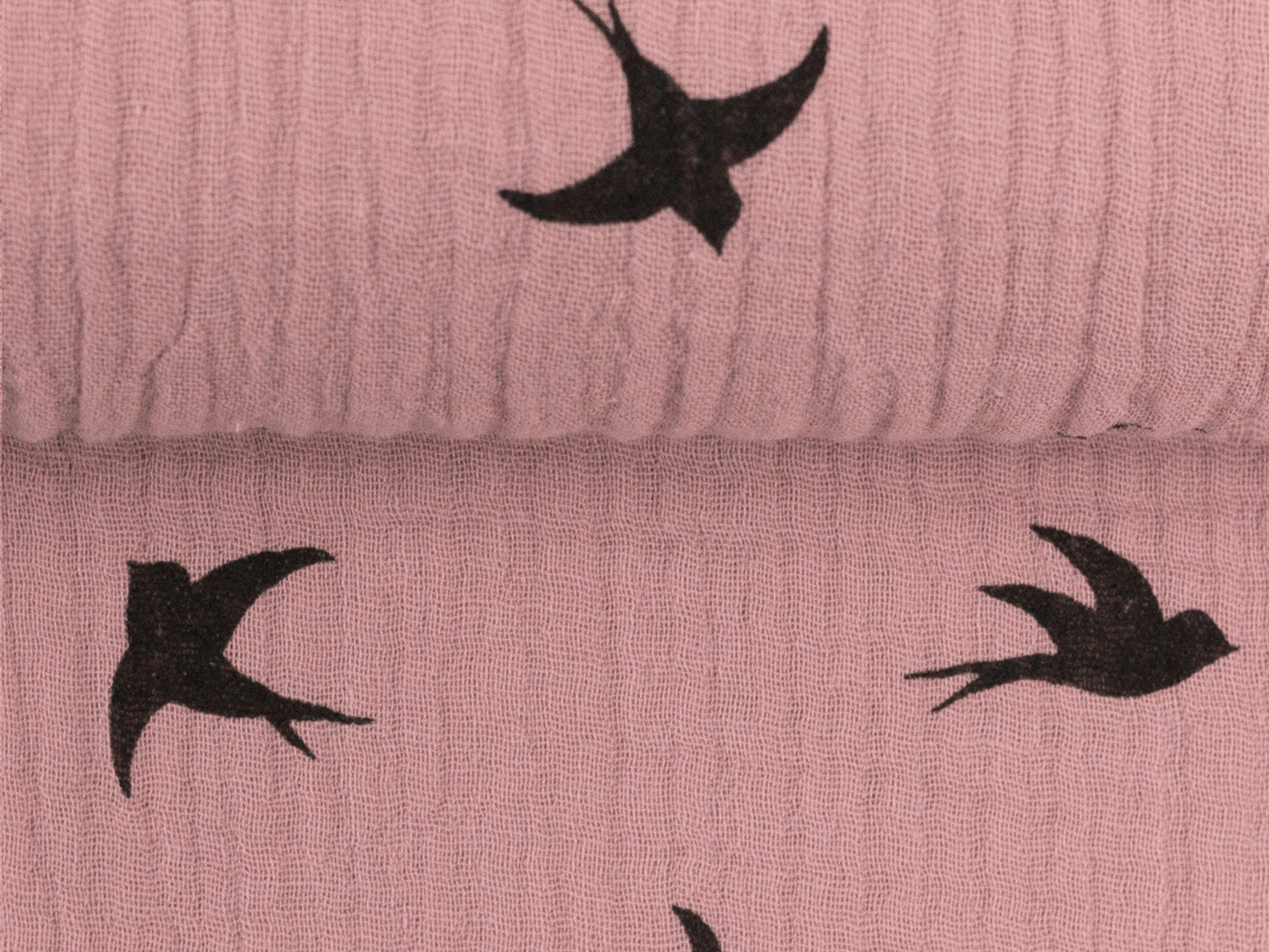 Tissu mousseline - pissenlits - marine