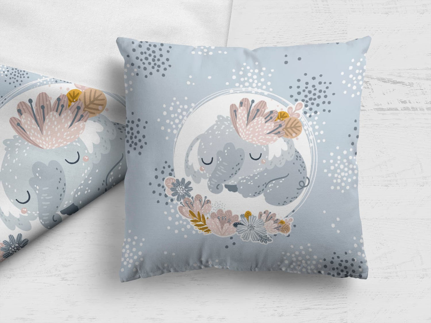 stoff-panel-french-terry-sommersweat-sweat-unangeraut-decke-kissen-diy-elefant-schlafend-blume-naehbeispiel