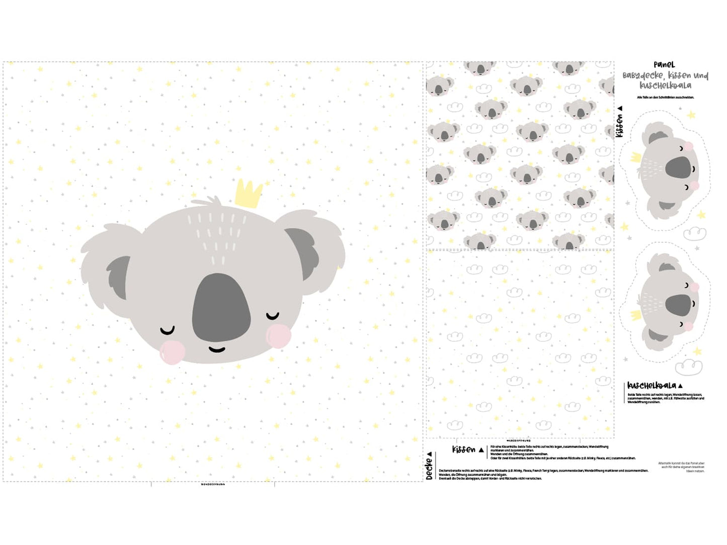stoff-panel-french-terry-sommersweat-sweat-unangeraut-decke-kissen-diy-koala-wolken-sterne