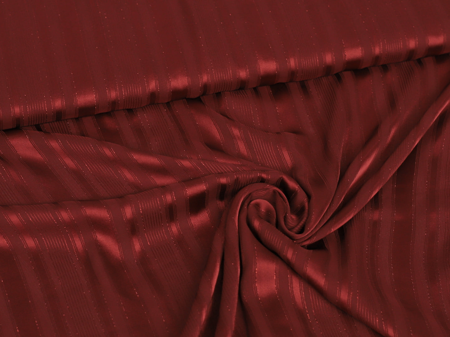 Bekleidungsstoff - Polyester - Streifen, altrot