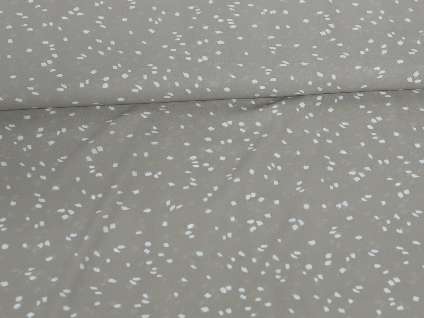 Bekleidungsstoff - Polyester - Flecken, graubeige