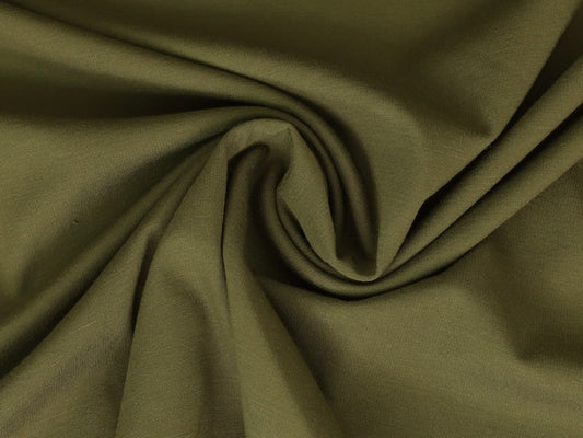 stoff-punta-di-roma-einfarbig-uni-olivgruen