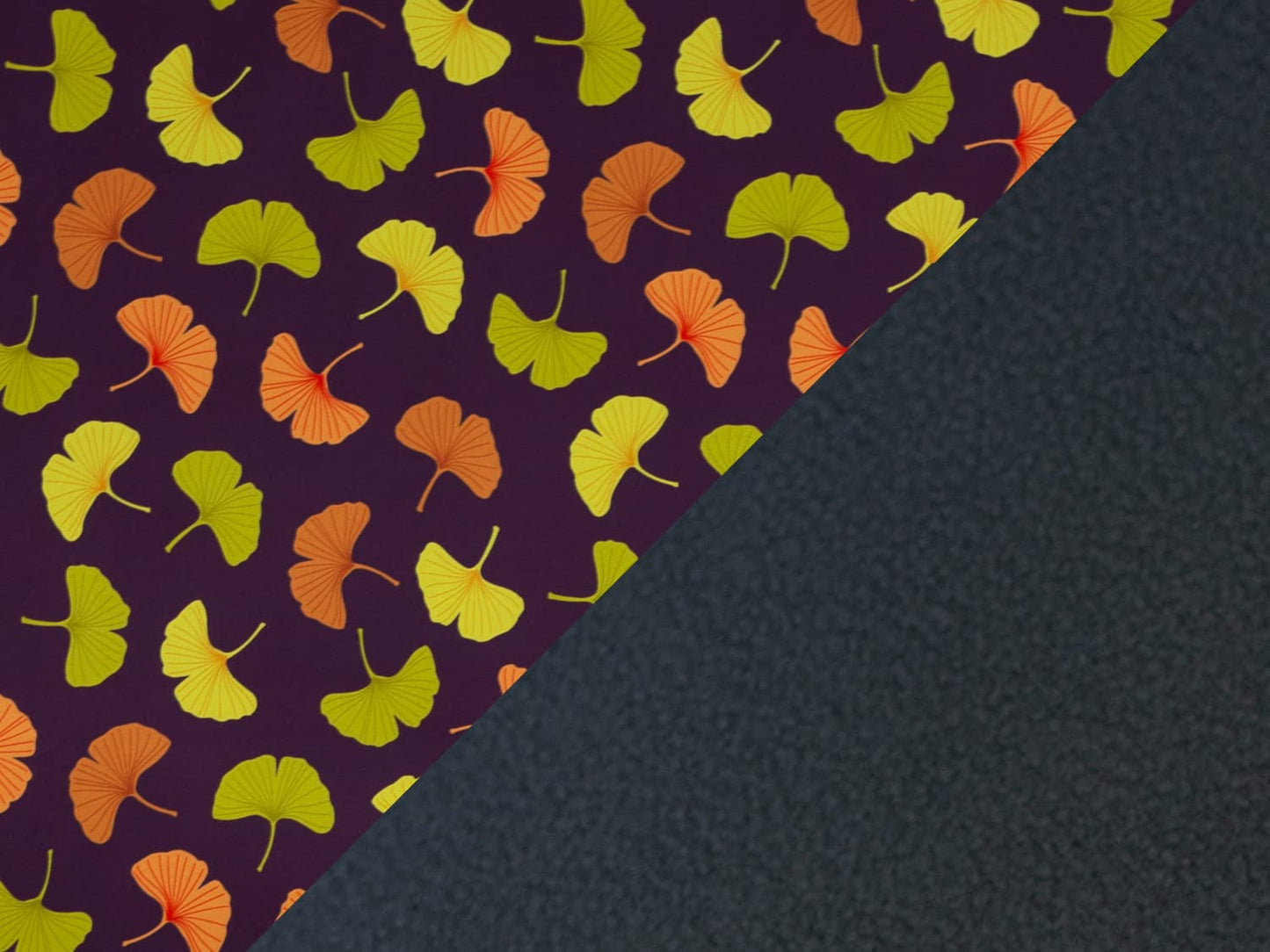 stoff-softshell-swafing-fiete-herbst-winter-ginkgo-blatt-aubergine-2