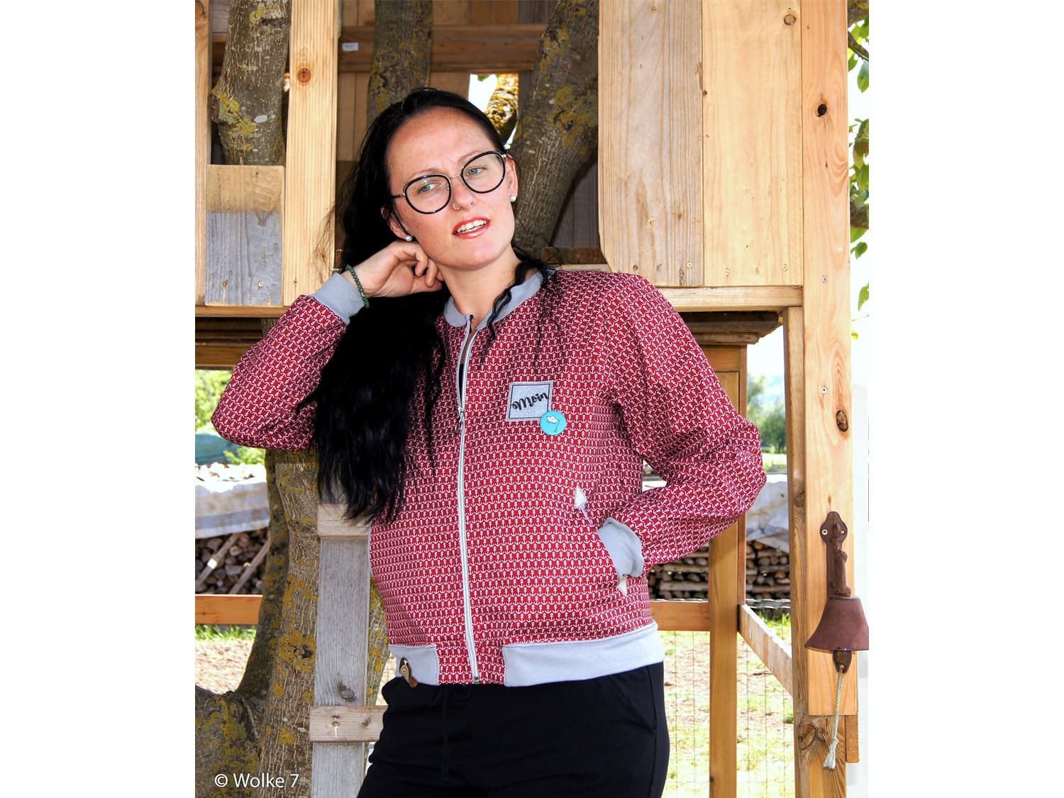 stoff-softshell-swafing-fiete-kleine-anker-in-reihe-dunkelrot