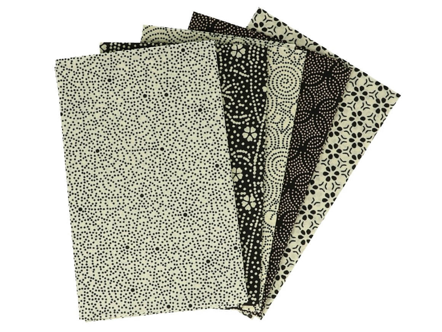 Fat Quarter Set - Tissus en coton - Beige Blanchi