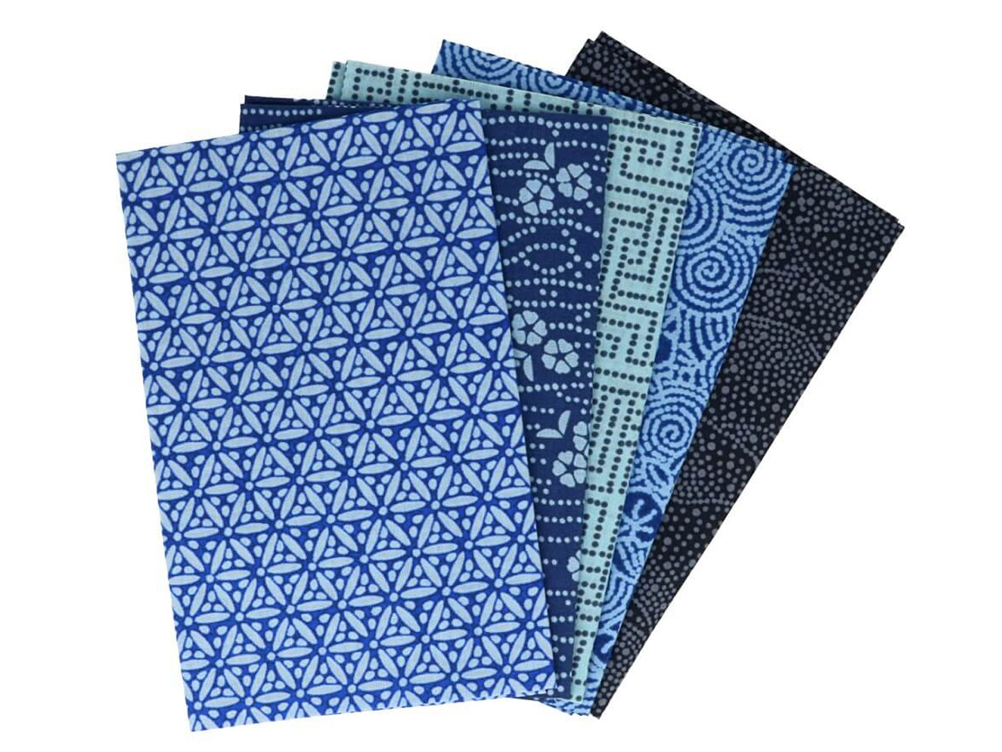 Fat Quarter Set - Tissus en coton - Saphir serein