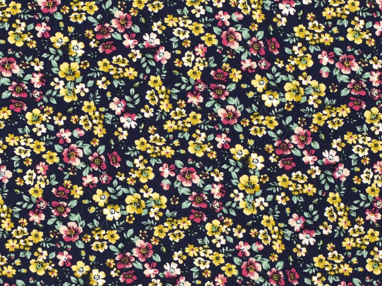 stoff-viskose-viskosestoff-blumen-floral-flower-wiese-pink-gelb-marine