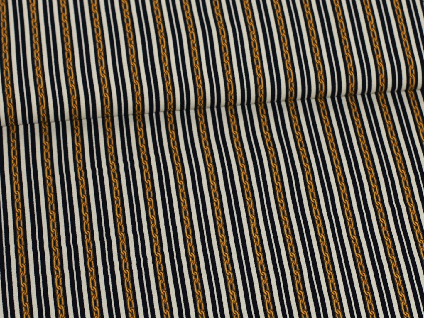 Viskose Stoff - Chain Stripes