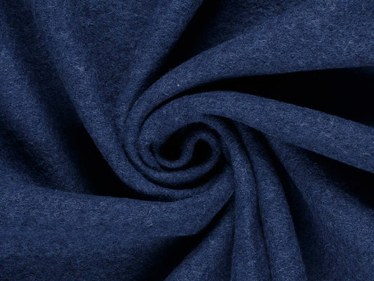 Wollstoff - Walk WINNY - dunkelblau meliert