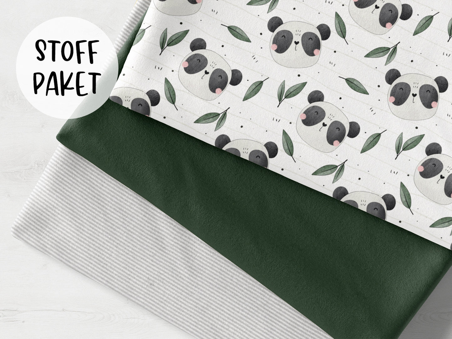 fabric package - rabbit & flowers - light yellow